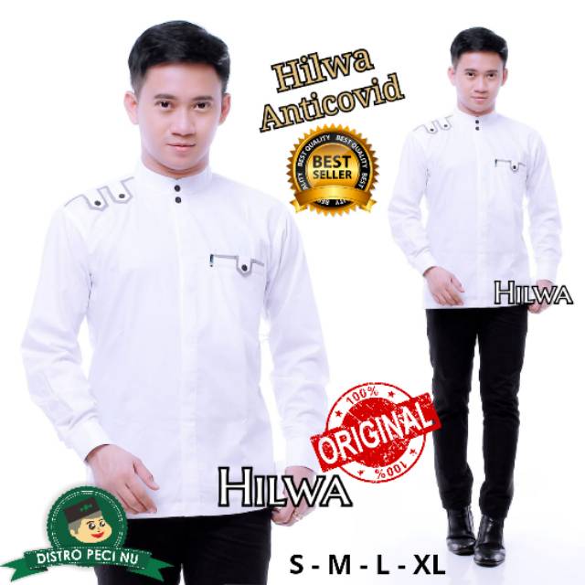 KEMEJA KOKO HADROH HILWA ORIGINAL AntiCovid (Az-Zahir Syubanul Muslimin)