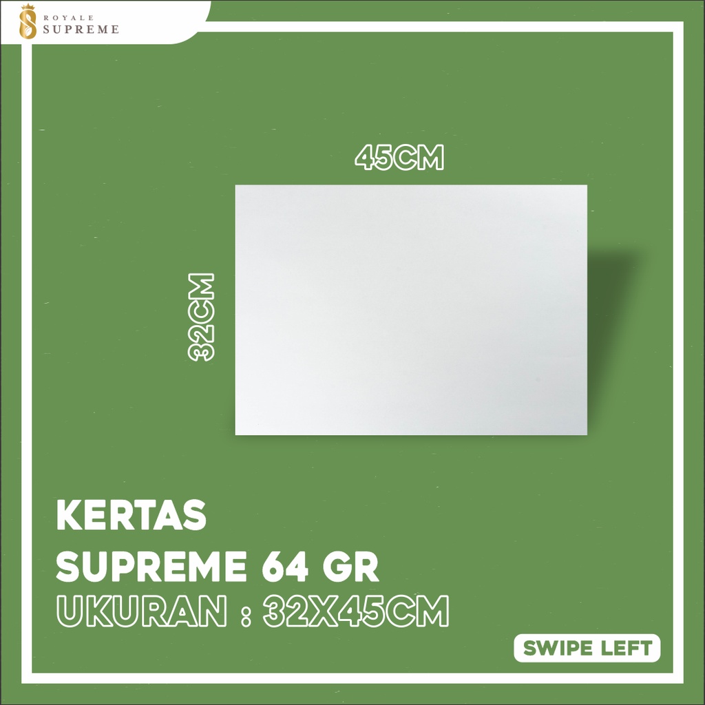 

Kertas Foodgrade Laminasi 33x45 cm / Kertas Supreme 64gr