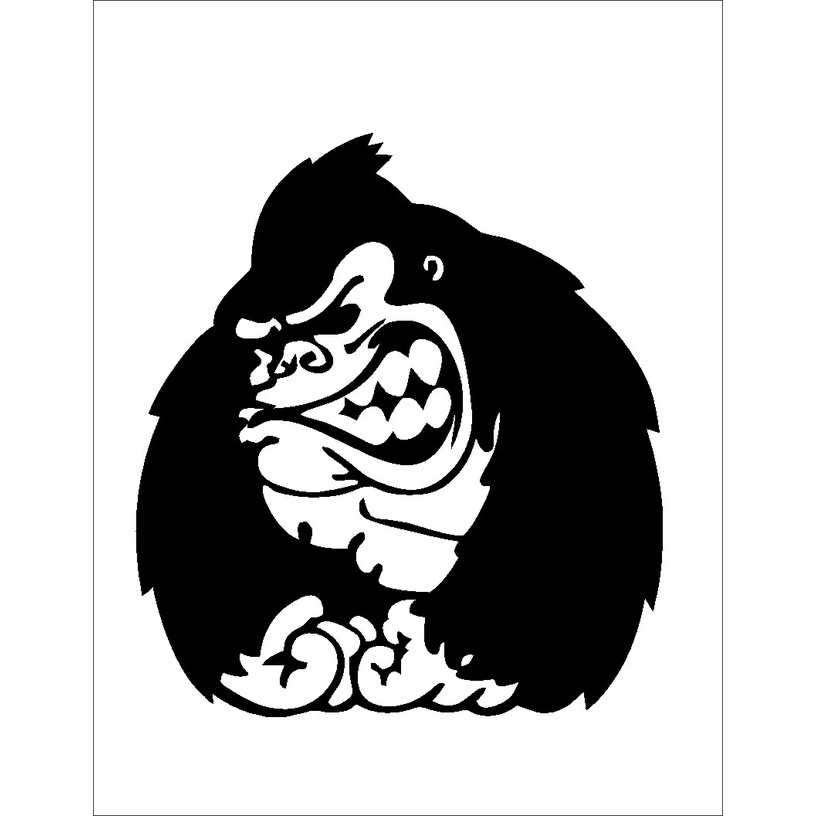 stiker kingkong - cuting sticker kingkong
