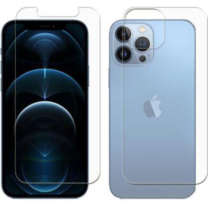 Hydrogel Clear Front-Back iPhone 13 13PRO 13PROMAX 13Mini 12 12Mini 12PRO 12PROMAX 12Mini Hidrogel Full Cover-Ful Coverage Bening Glossy-Glosy Jelly-Jel Hydro Depan-Belakang Antigores-Anti Gores Transparan-Transparent Tipis-Bagus-Laris PROMAX PRO MAX Mini