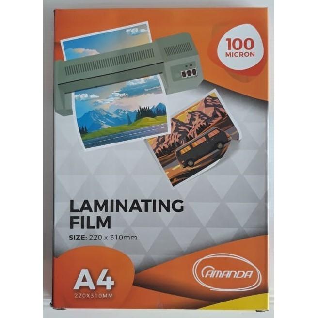 

Plastik Laminating A4 - 100 Micron Amanda per pak