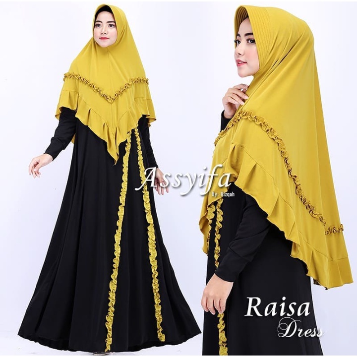 Gamis Jersey Korea Raisya Rizqah Collection Baju Gamis Ibu Hamil Jumbo Polos Baju Gamis Ibu Menyusui