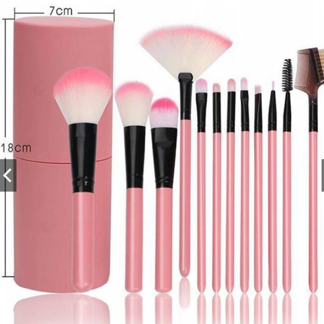 Kuas Make Up Tabung 12pcs Make Up Brush 12 Set In 1 Tube Import Murah