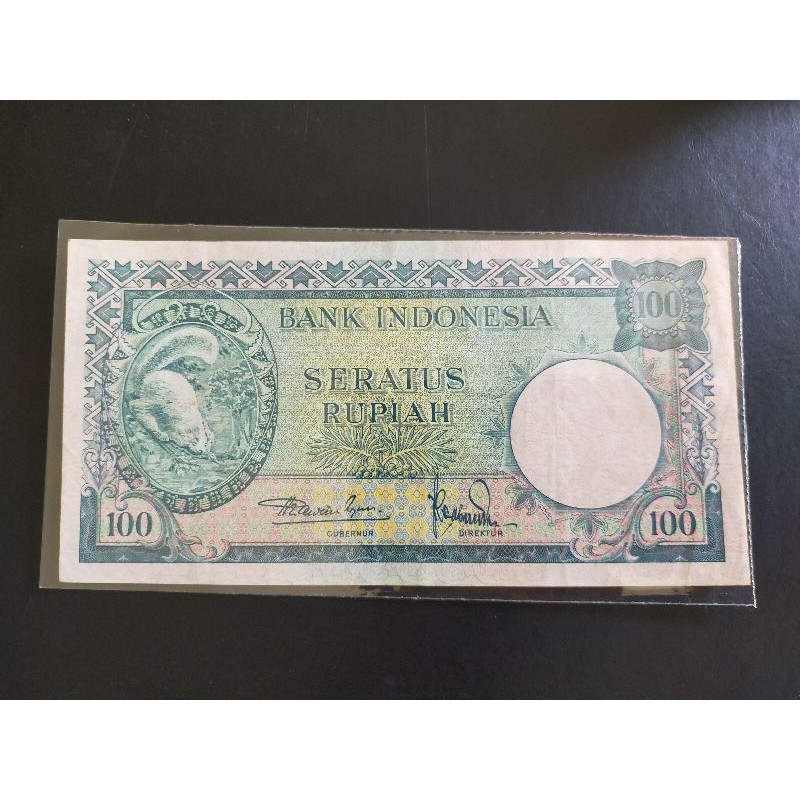 M - Uang Lama Indonesia 100 rupiah Tahun 1959