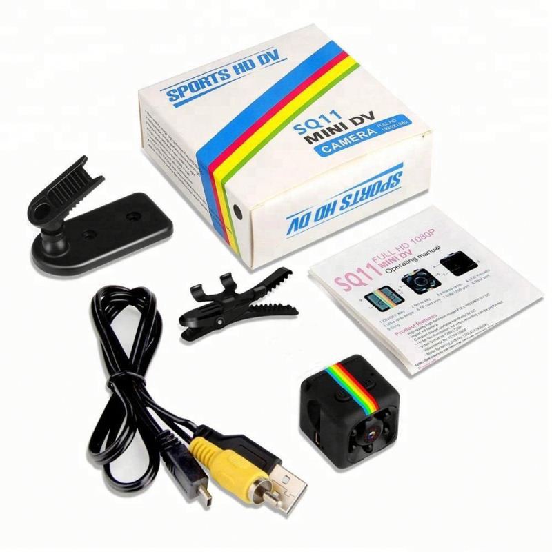 Spy Cam Camera Mini DVR SQ11 Full HD 1080P 12Mp Night Vision Mini Sport Cam Kamera Pengintai Mini Video Recorder Memori-1