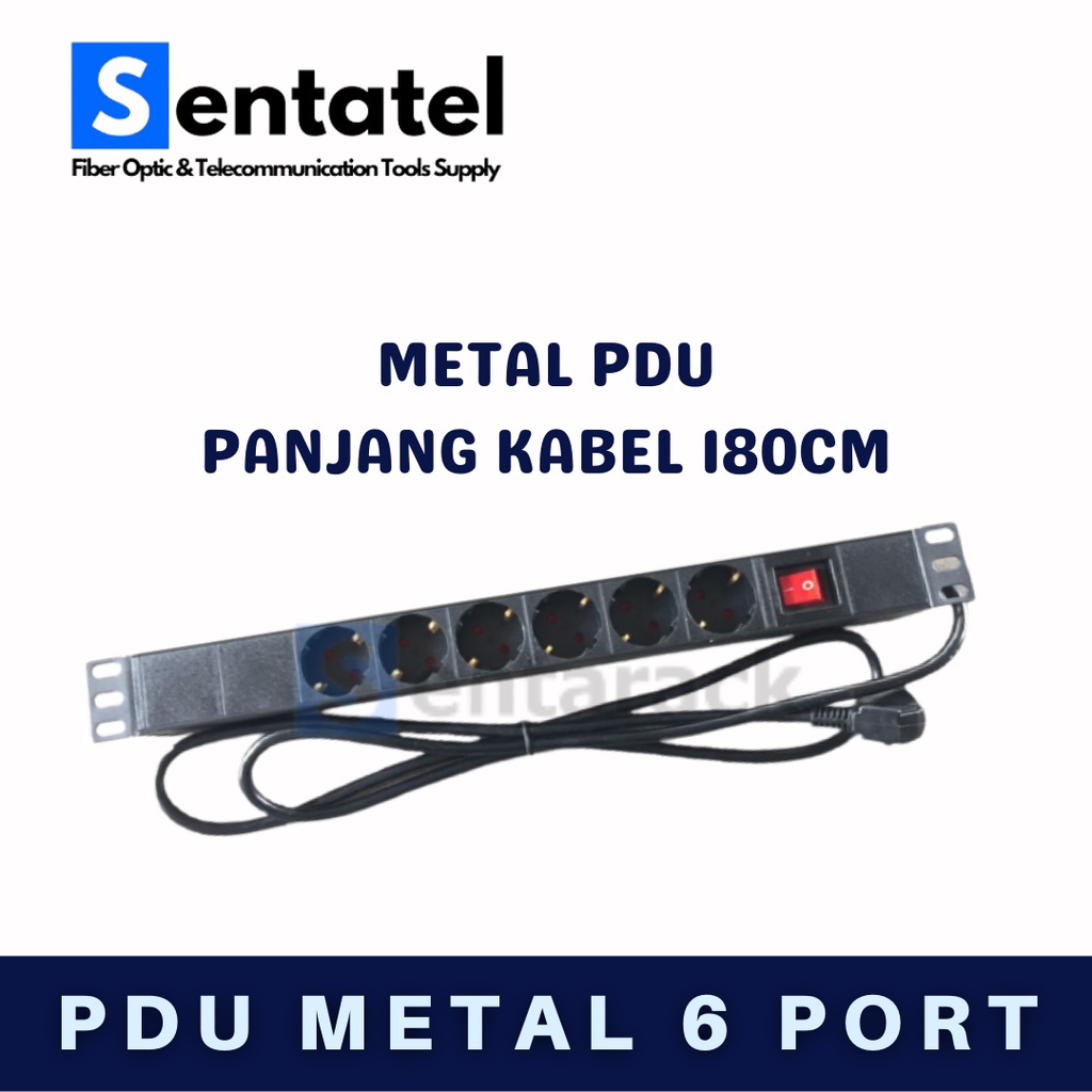 Sentarack - PDU Power Distributing Unit 6 Socket 16A Server Rack