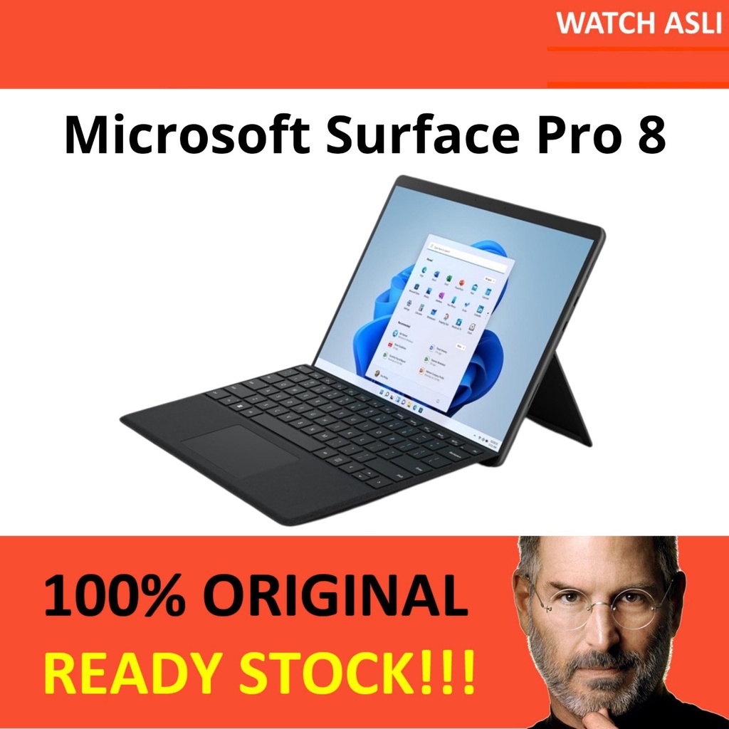 Microsoft Surface Pro 8 Gen 11 i5 i7 8GB 16GB 128GB 256GB 512GB Intel