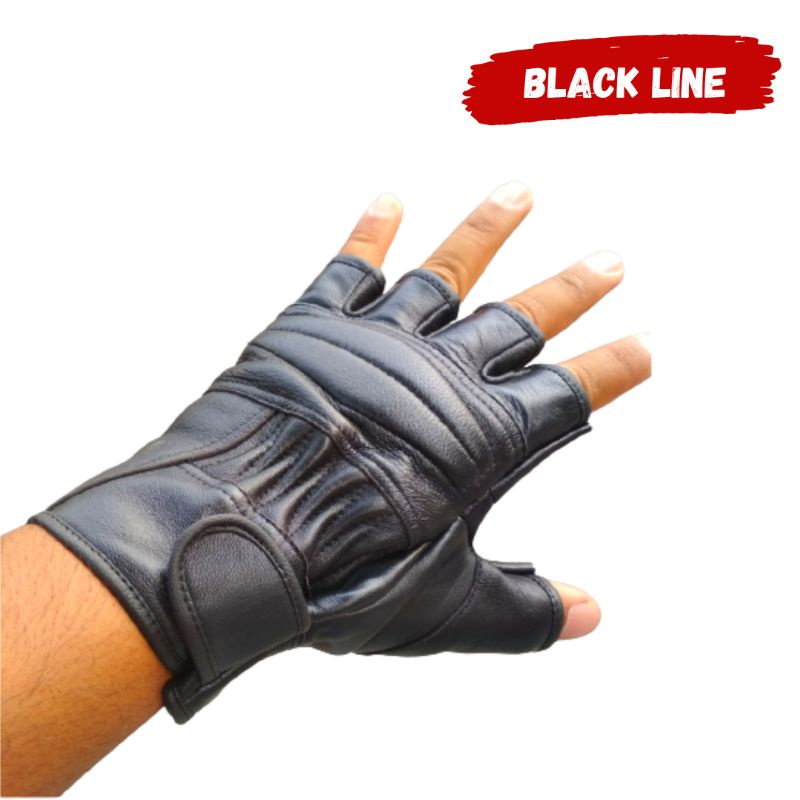 Sarung Tangan Kulit Domba Asli Motif R1 Double X Sarung Tangan Motor Pria