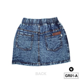 Rok Pendek Anak Perempuan bahan Jeans warna Biru Tua Rok Pendek Anak Perempuan bahan Jeans warna Biru Tua