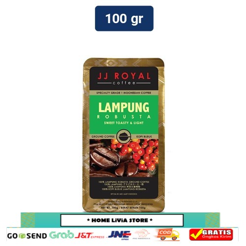 

JJ Royal Coffee Lampung Robusta Ground Bag 100gr