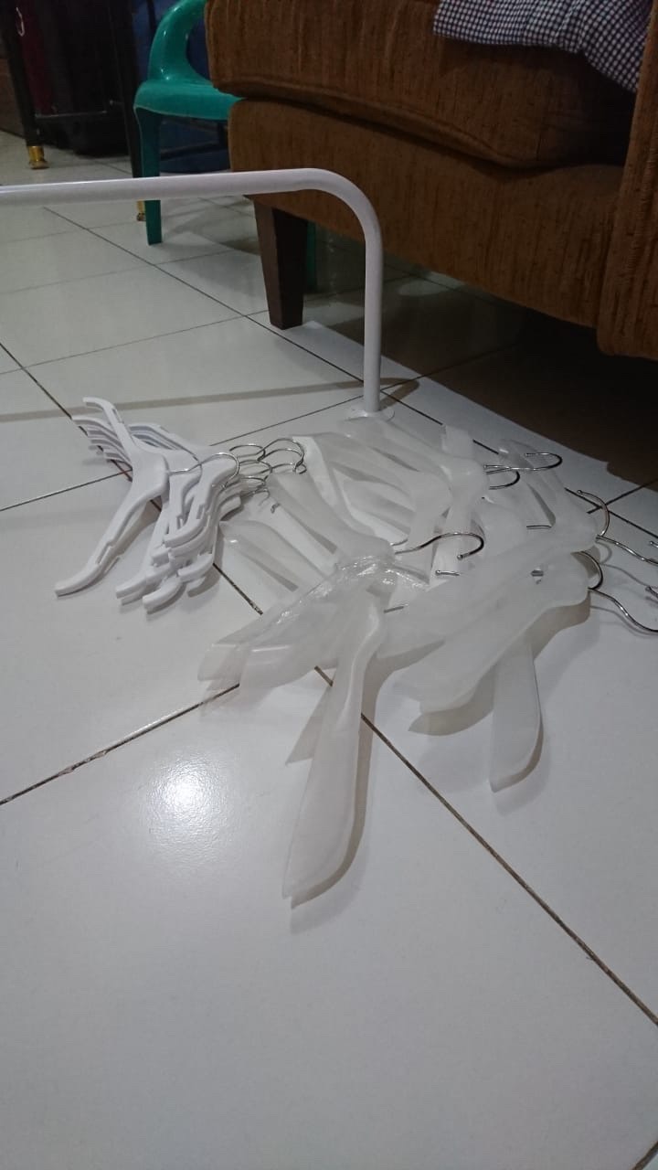 Hanger Suling Tembok Lurus 6titik