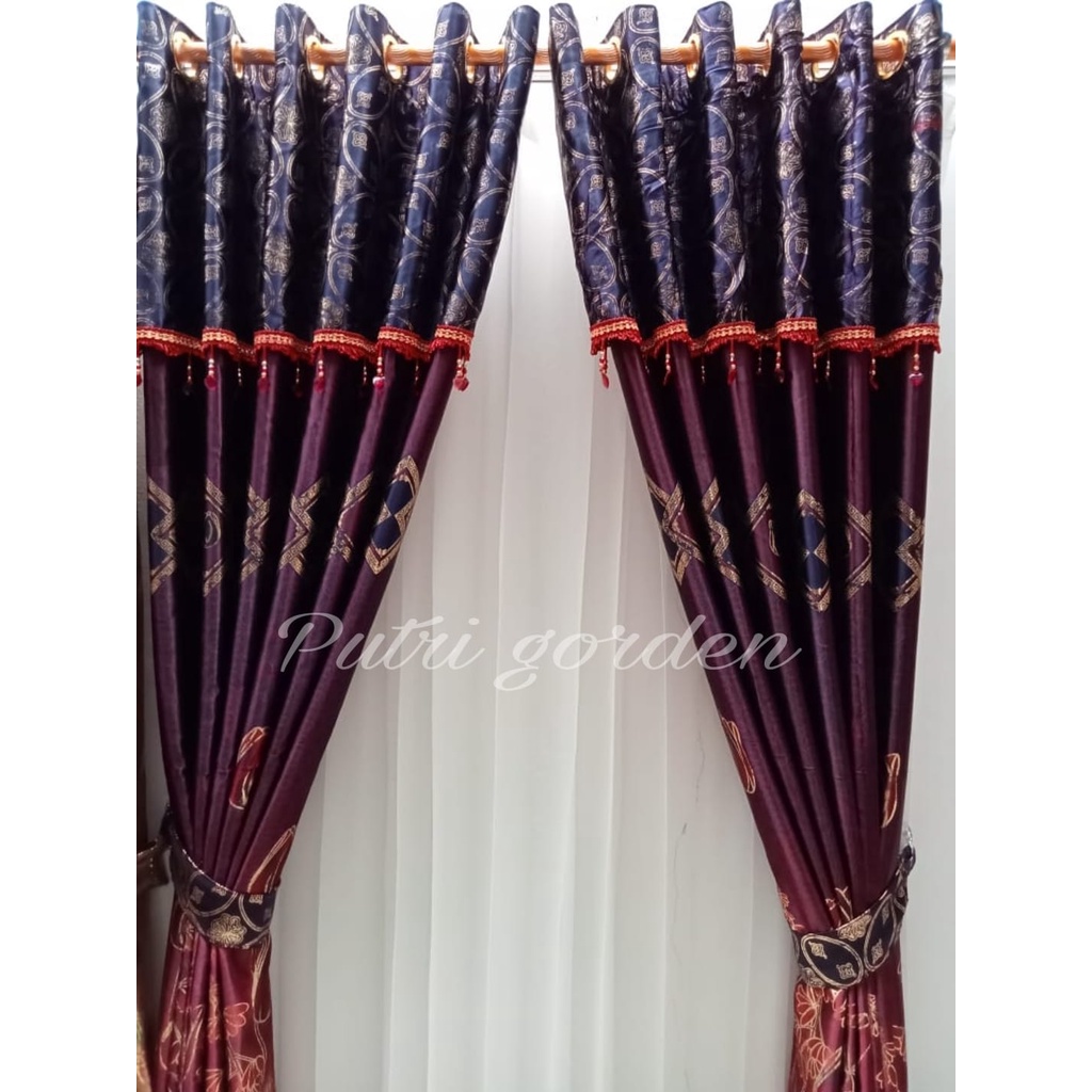 Gorden Blackout Poni Lurus Tulip Pm Merah