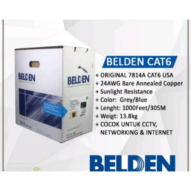 Belden Cat 6 1 Roll Original Kabel LAN UTP 1Roll Cat6 305 Meter 24AWG