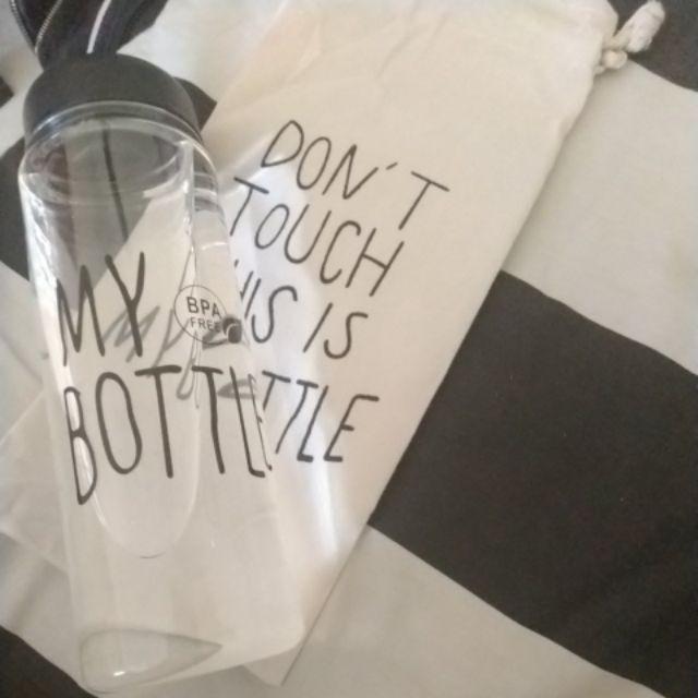 Promo [1kg 12pcs] My Bottle Transparan Bening Dengan Sarung Anti Pecah