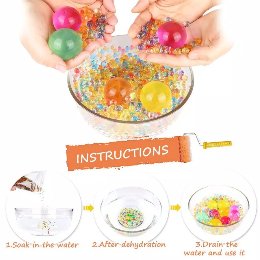 1 pcs MAINAN WATERBEADS ANAK - Mainan Bola Kristal Tumbuh Di Air Squishy Mix Animal