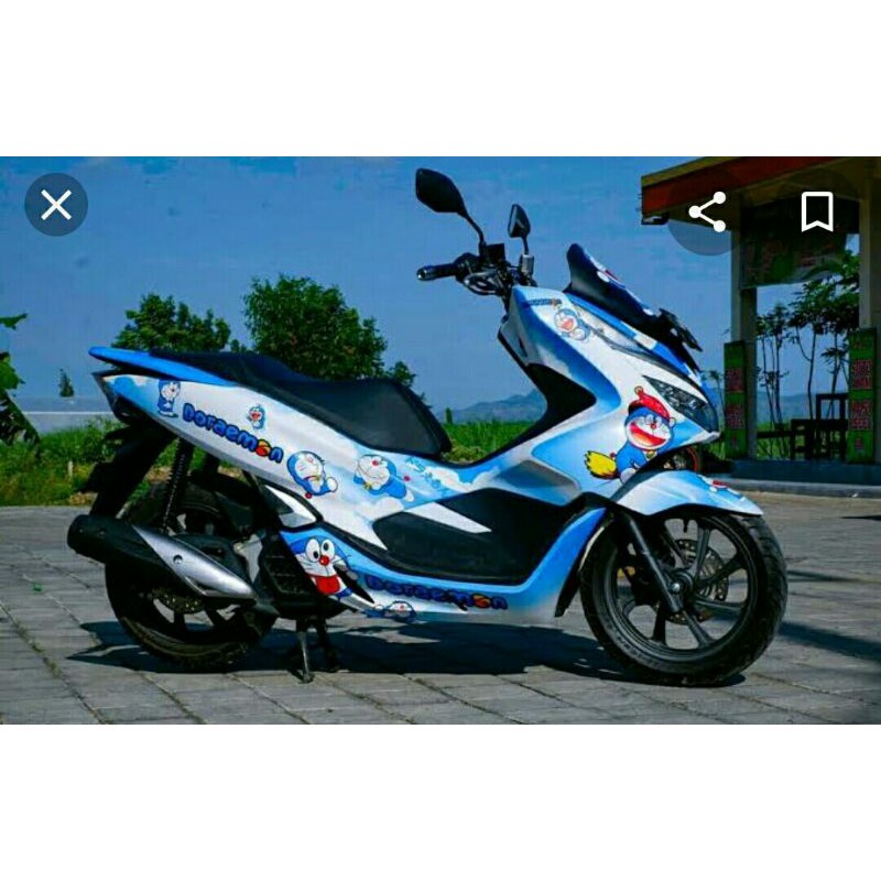 Decal PCX Doraemon Full body bebas desain