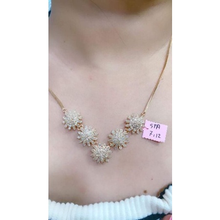 Tura Matahari 5 Kalung Berlian Medan Asli bmf