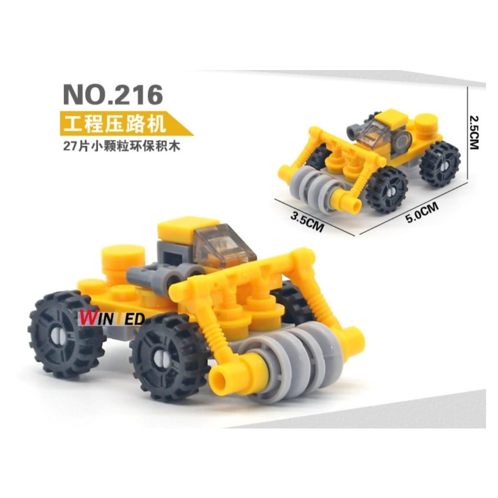 Mainan mobil block Mini /  Builder Vehicle Block Mini