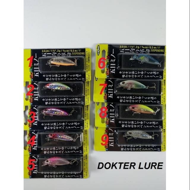 LURE STORM GOMOKU MINNOW 3,5cm 2gr Suspending Umpan Ultralight