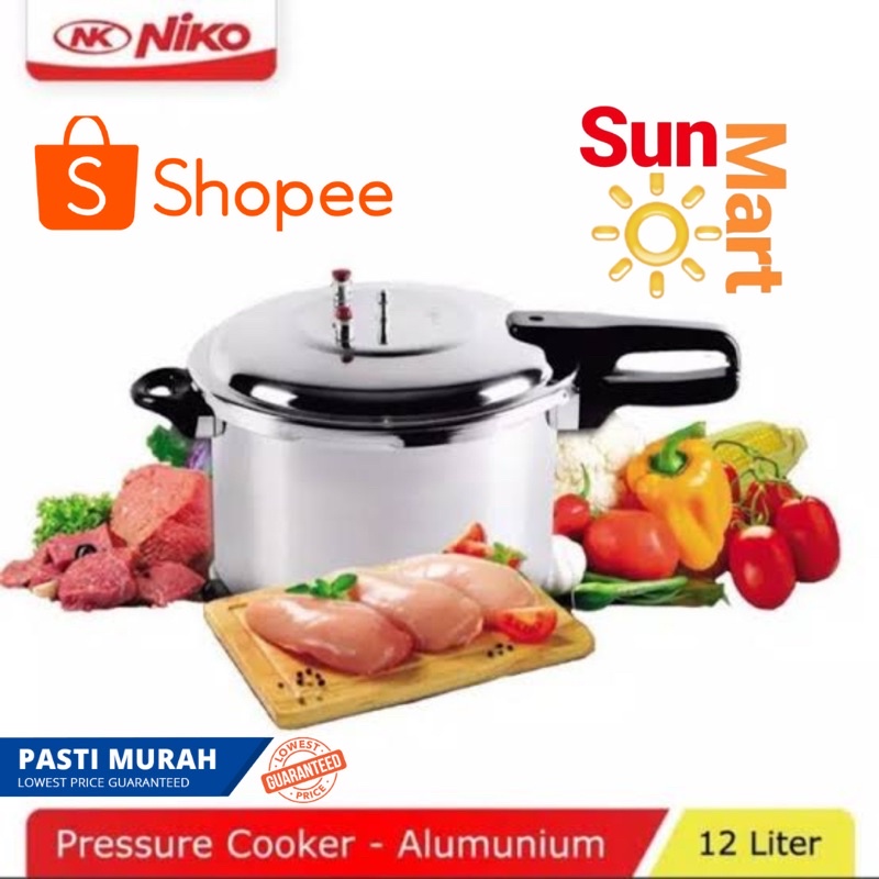 TERMURAH!!  Panci Presto Niko 12 liter Bahan Aluminium