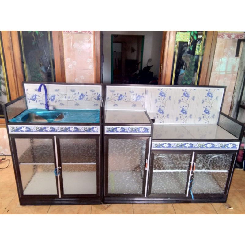 meja kompor + wastafel