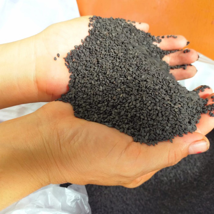 

✨COD✨ Wijen Hitam Import 1 KG Kilo Black Sesame Seed Grade AA Fresh