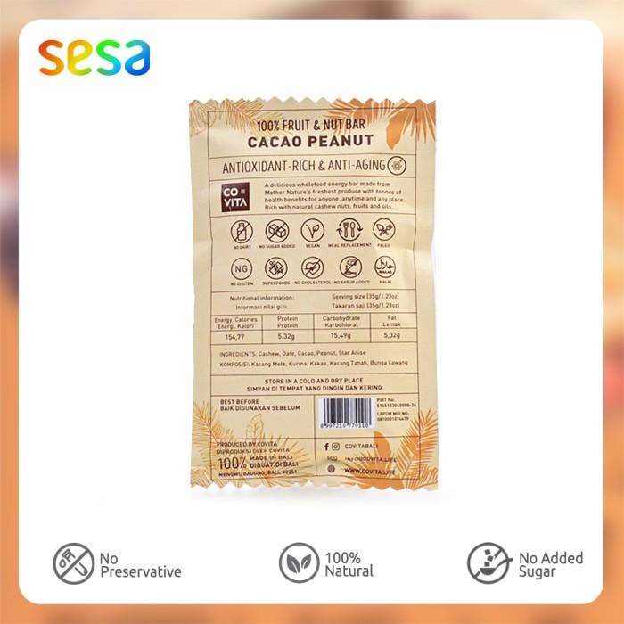 

Covita Energy Bar Cacao Peanut 35 g Best Seller