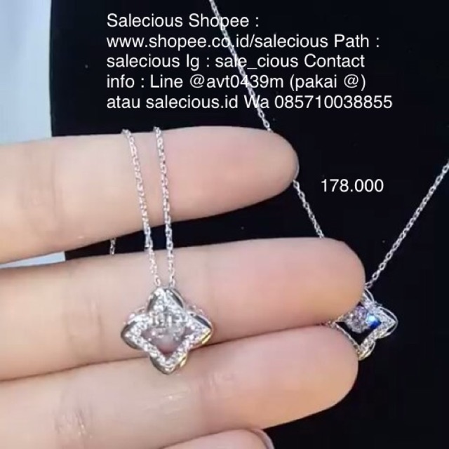 Kalung dancing stone perhiasan Lapis emas luxury