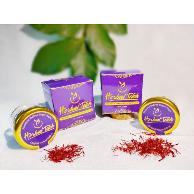 SAFFRON ORIGINAL SAFFRON SUPERNEGIN GRADE 1 FINNEST IRANIAN SAFFRON| TERMURAH