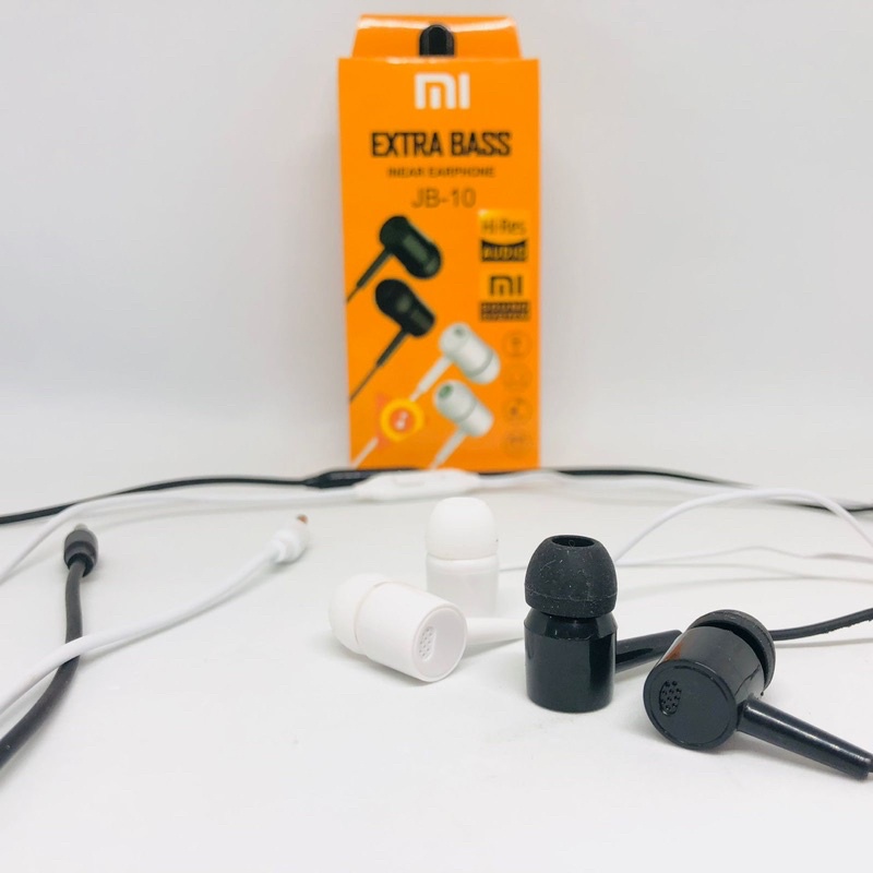 grosir handsfree xiaomi hf jb10 extra bass earphone