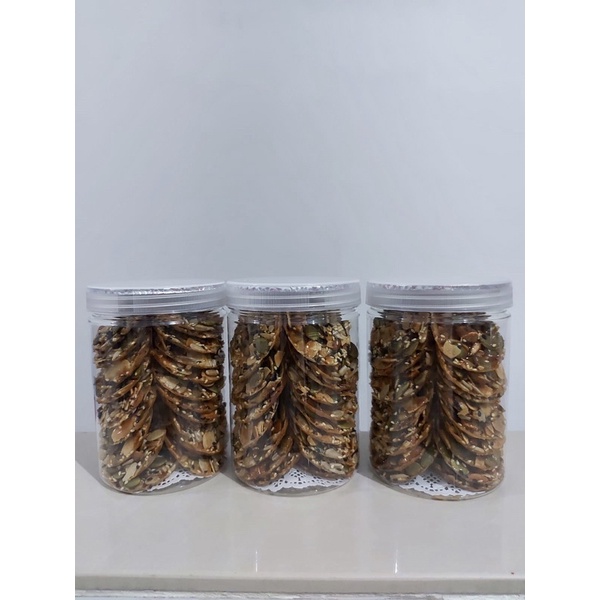 PREMIUM Florentine Cookies kemasan toples 750ml / Healthy Cookies / Cookies Diet Sehat