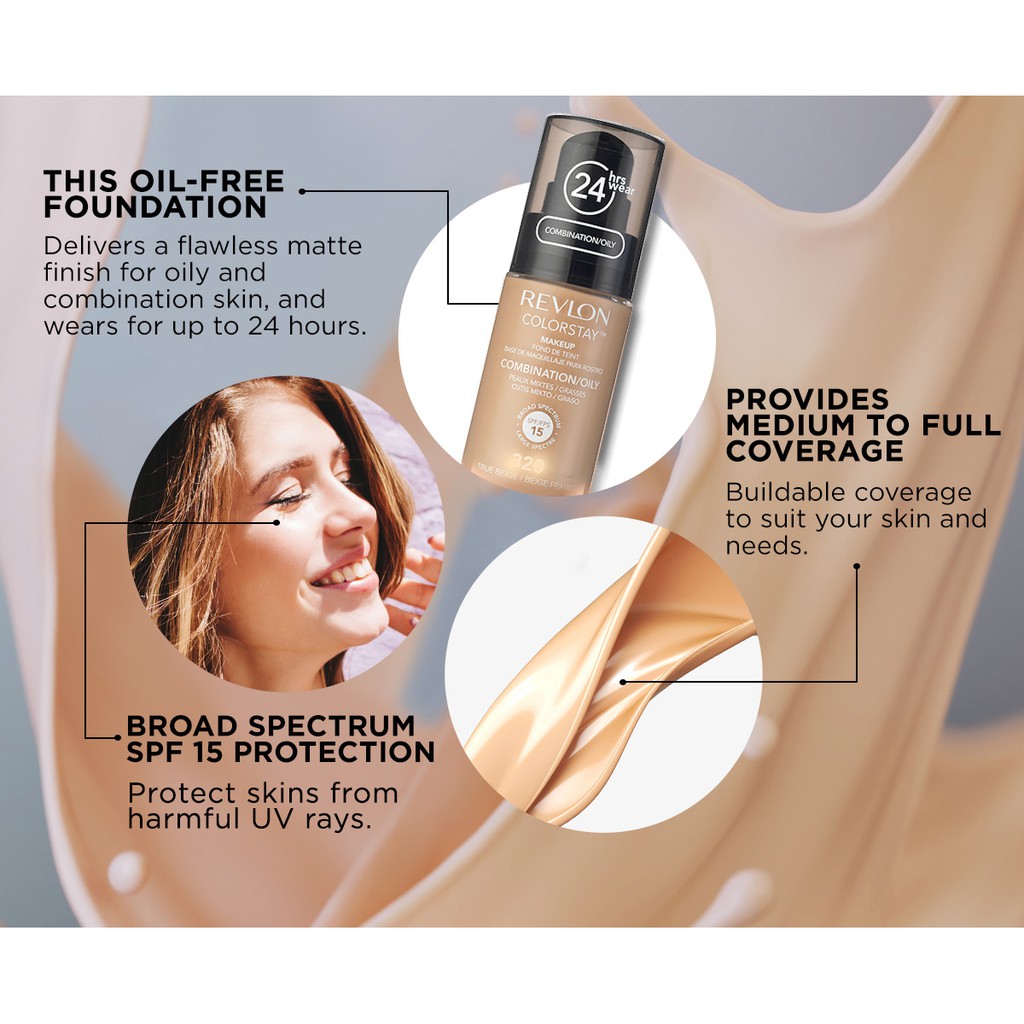 Revlon ColorStay Liquid Foundation For Combination - Oily Skin