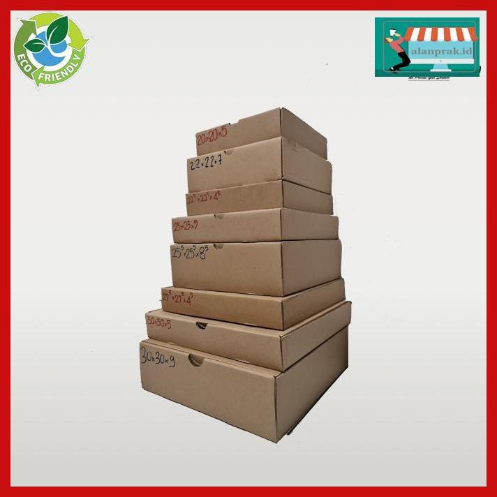 

4Rsd65E- Kardus|Box Pizza Uk. 20X20X5 Polos Dan Baru Ty6Rt65-