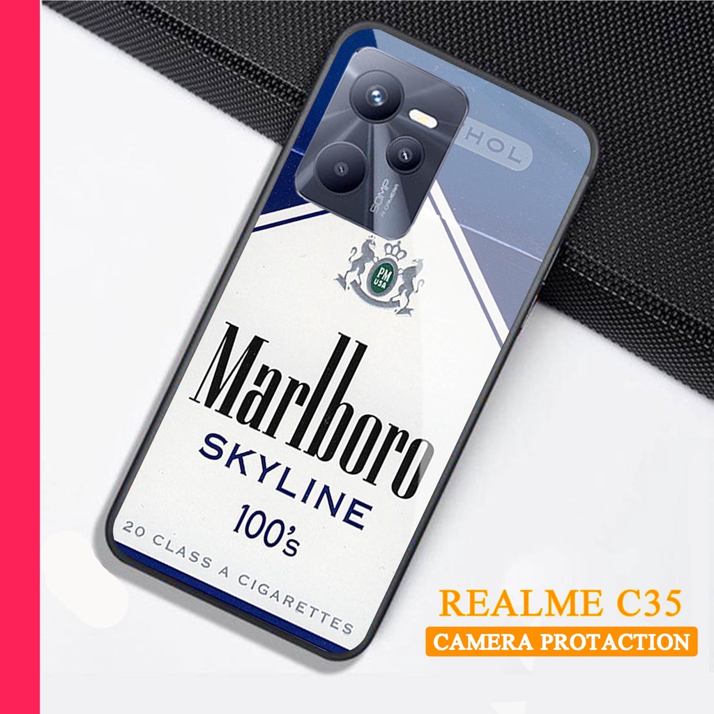 Softcase Glass Kaca REALME C35 - Case Handphone REALME C35 [T63]