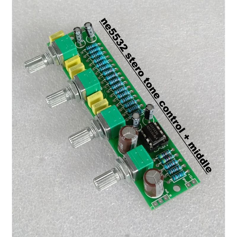 Tone Control NE5532 stereo + Middel