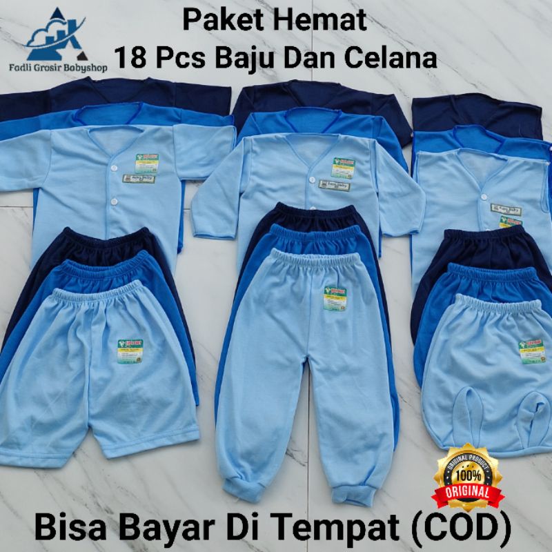 Paket Hemat 18 Pcs Baju Celana Bayi Newborn Neci Series Boy Terbaru