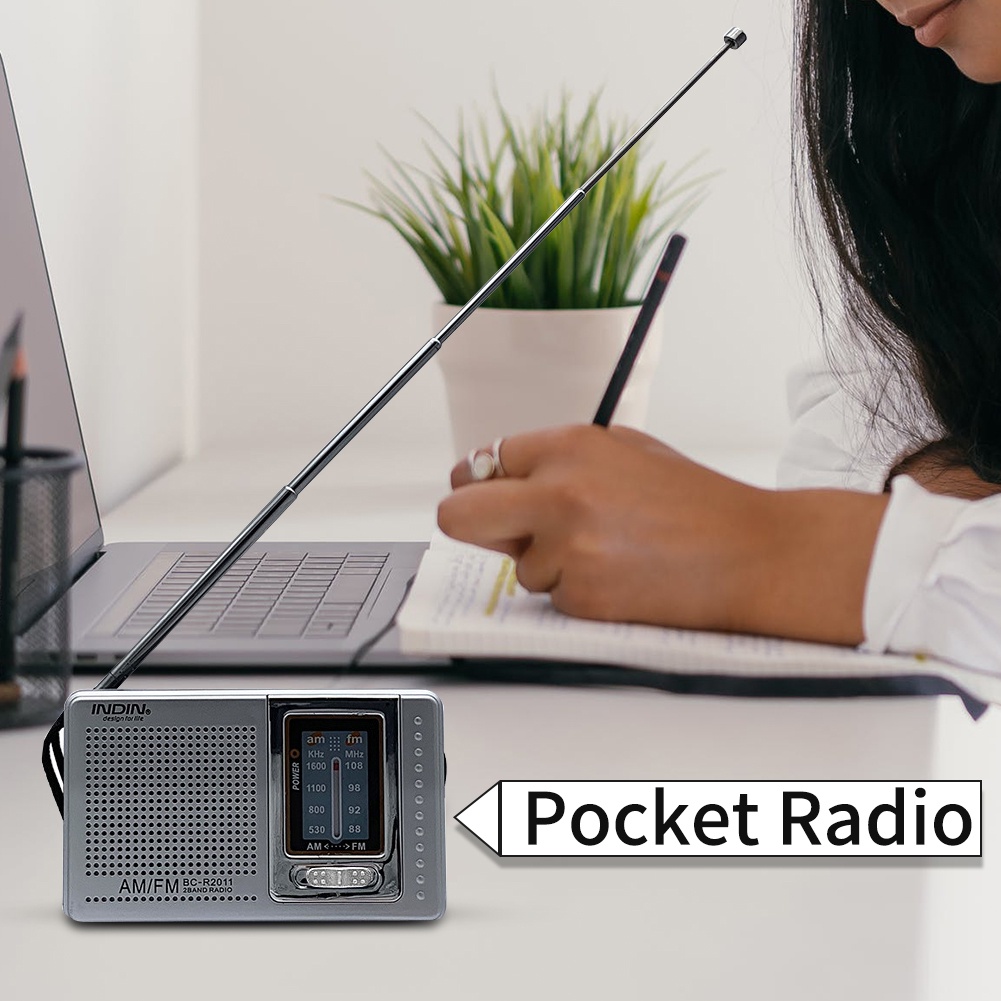 Baru AM FM Radio Radio Mini Radio Portable Untuk mendengarkan berita/radio/musik