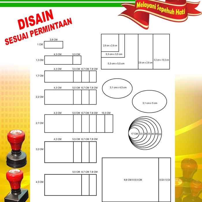 

Menyurat-Surat- Stempel Otomatis/Desain Custom/Murah Berkualitas - Tanpa Tinta, Kecil -Surat-