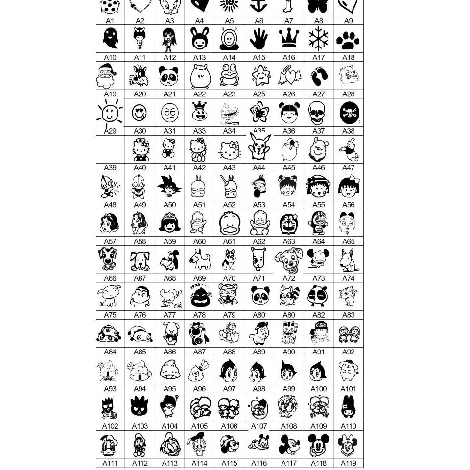 

wxw-00 Custom stamp (stempel anak atau profesi) WW Ganci Assorted Pony Pegasus Mermaid Astronauts Dino ,!