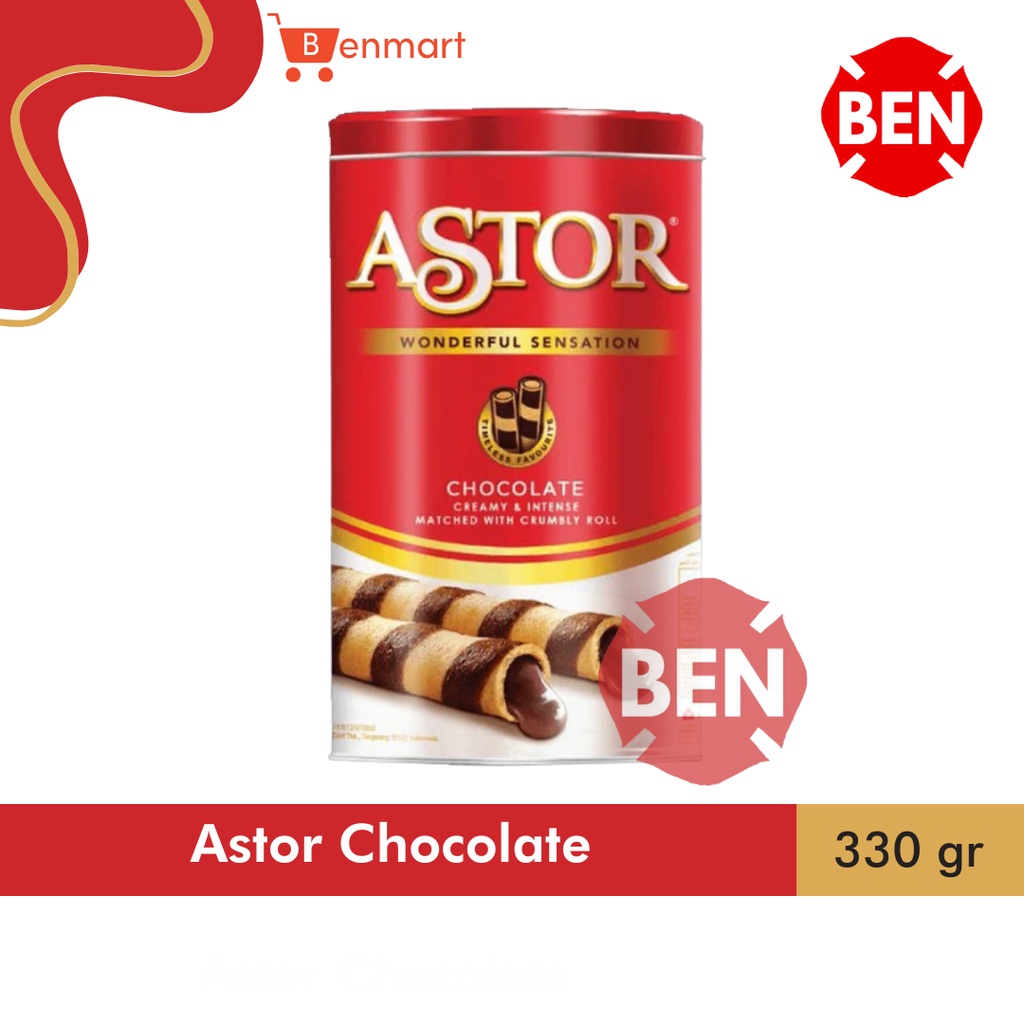 

Astor Chocolate Kaleng 330g 330gr 330 g gr Wafer Stick Coklat Murah