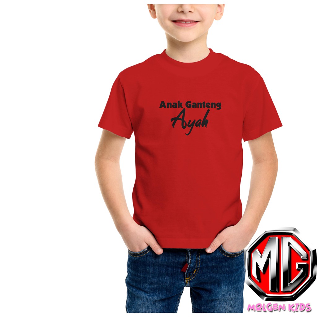  Baju  Kaos Anak  Laki Laki Anak  Ganteng Ayah Baju  kaos 