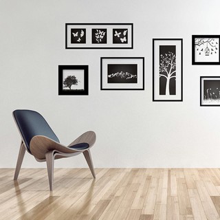 WALL STICKER BINGKAI  FRAME MONOCHROME MINIMALIS  