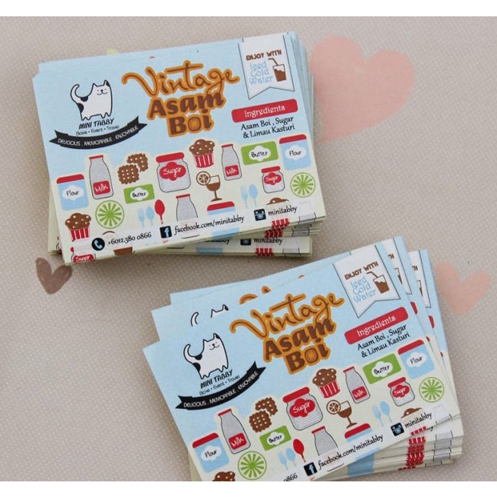 

Cetak stiker kemasan, logo, olshop, bontak / glosy ukuran A3+ ( JASA CETAK)
