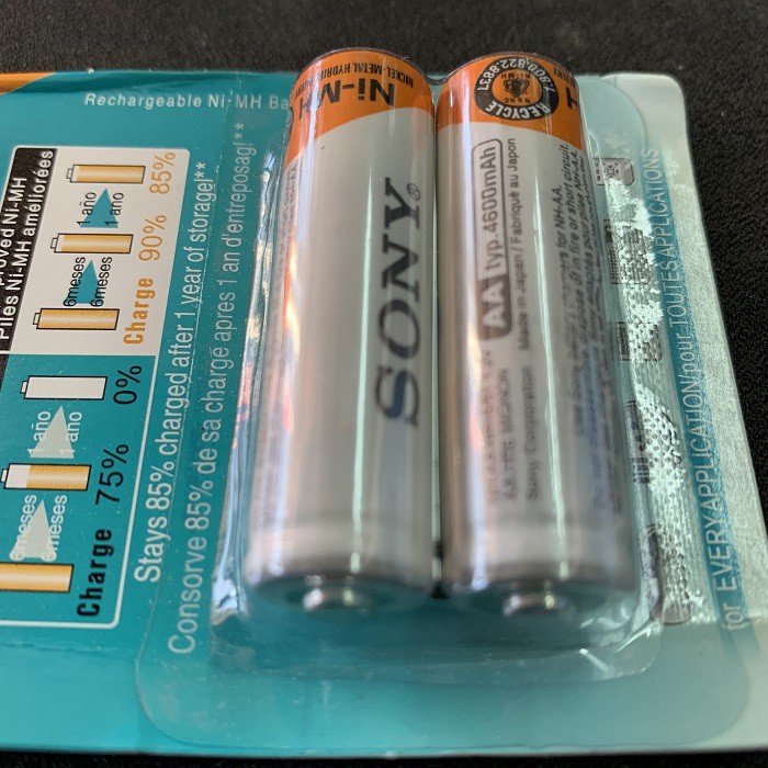 Baterai Cas Sony Rechargeable Battery AA NiMH 4600mah CycleEnergy