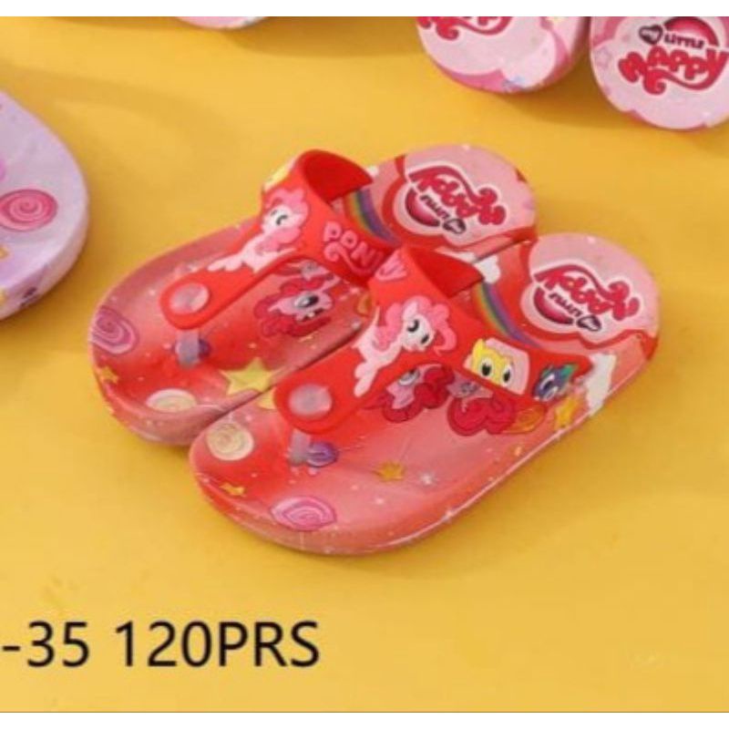 SANDAL JEPIT  ANAK PEREMPUAN MOTIF UNICRON IMPORT