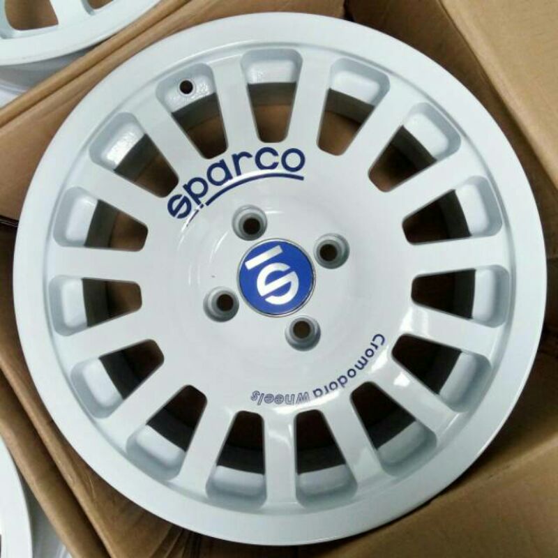 SPARCO CROMODORA Velg Mobil Ring 15 PCD 4x100 Lebar 7 Et 38 Jazz Swift Yaris Corolla Lancer Agya Cal