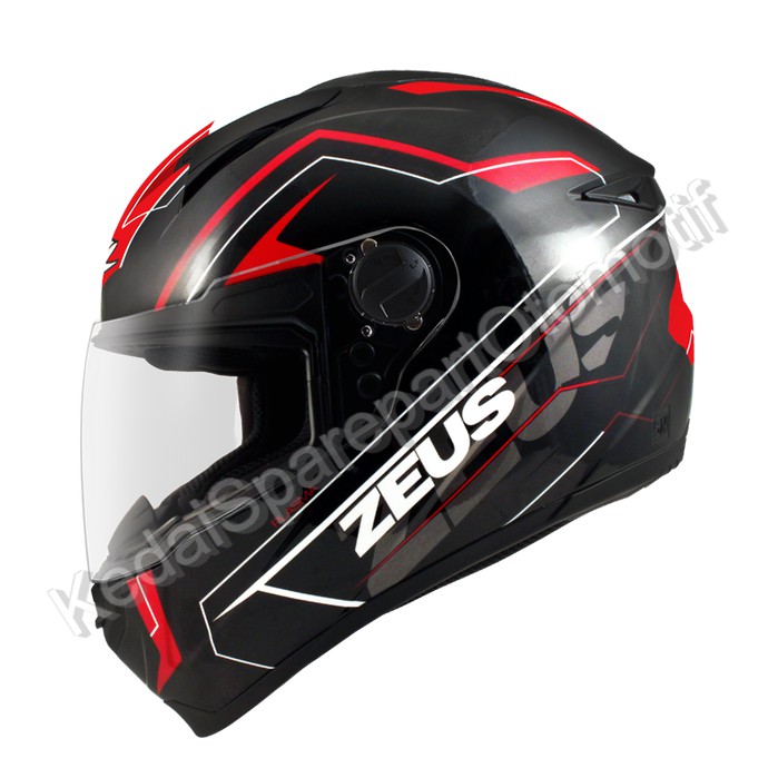 Helm Zeus ZS811 Plasma AL5 BlackRed - Free Dark Visor