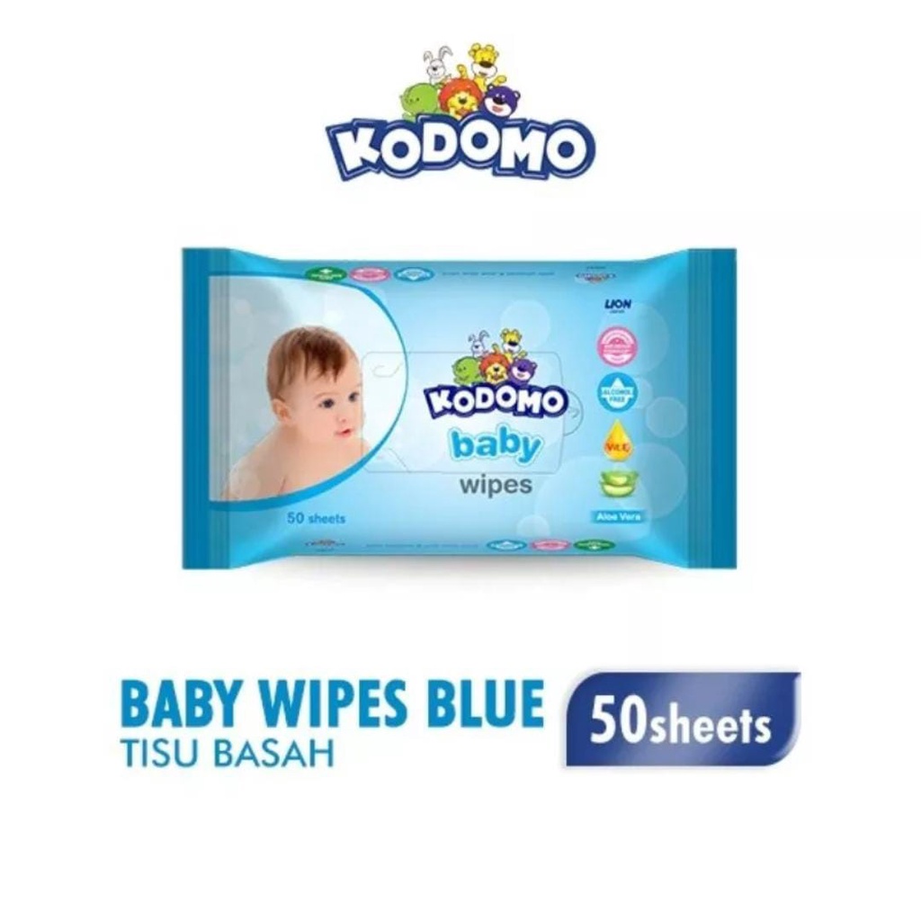 Kodomo Baby Wipes 50 sheet Tisu Basah