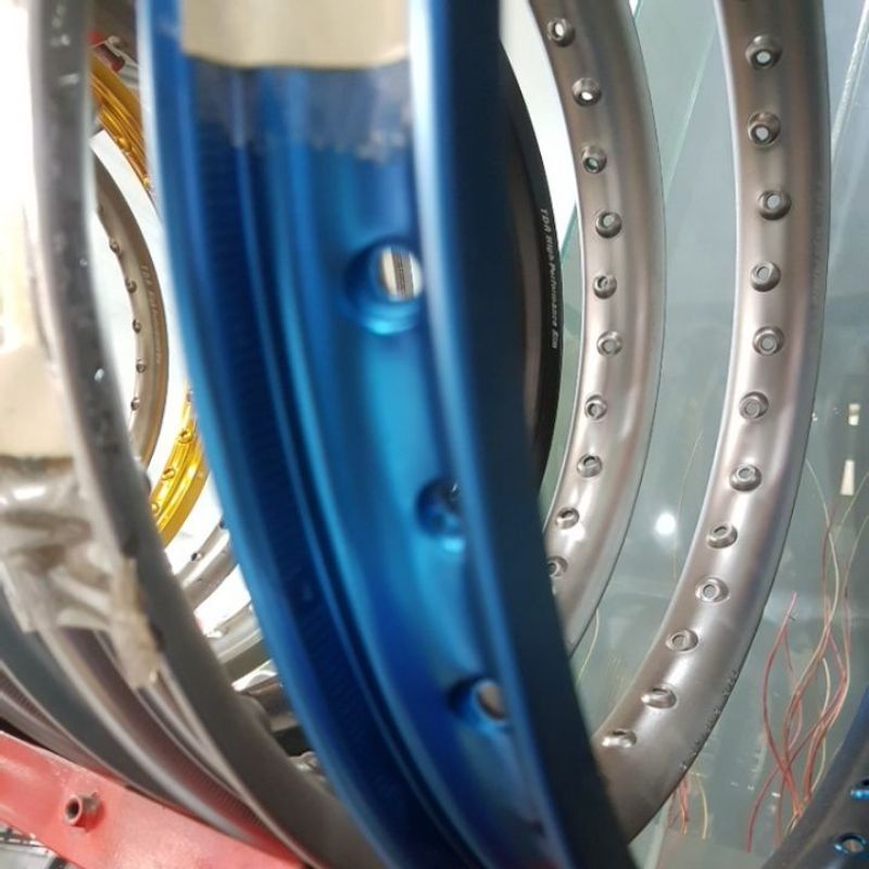 PELEK VELG TDR RACING W SHAPE ( WS ) 140 160 Ring 17 BLUE ELECTRIC ORIGINAL TDR