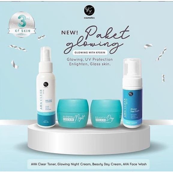 KF SKIN TOSCA PAKET GLOWING SERIES // PAKET GLOWING KF SKIN / BPOM-ORIGINAL